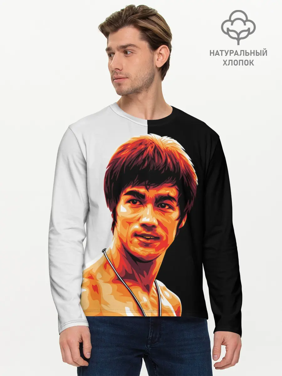 Мужской лонгслив базовый / Bruce Jeet Kune Do (P007_P004ooo3008423, P004ooo3008423)