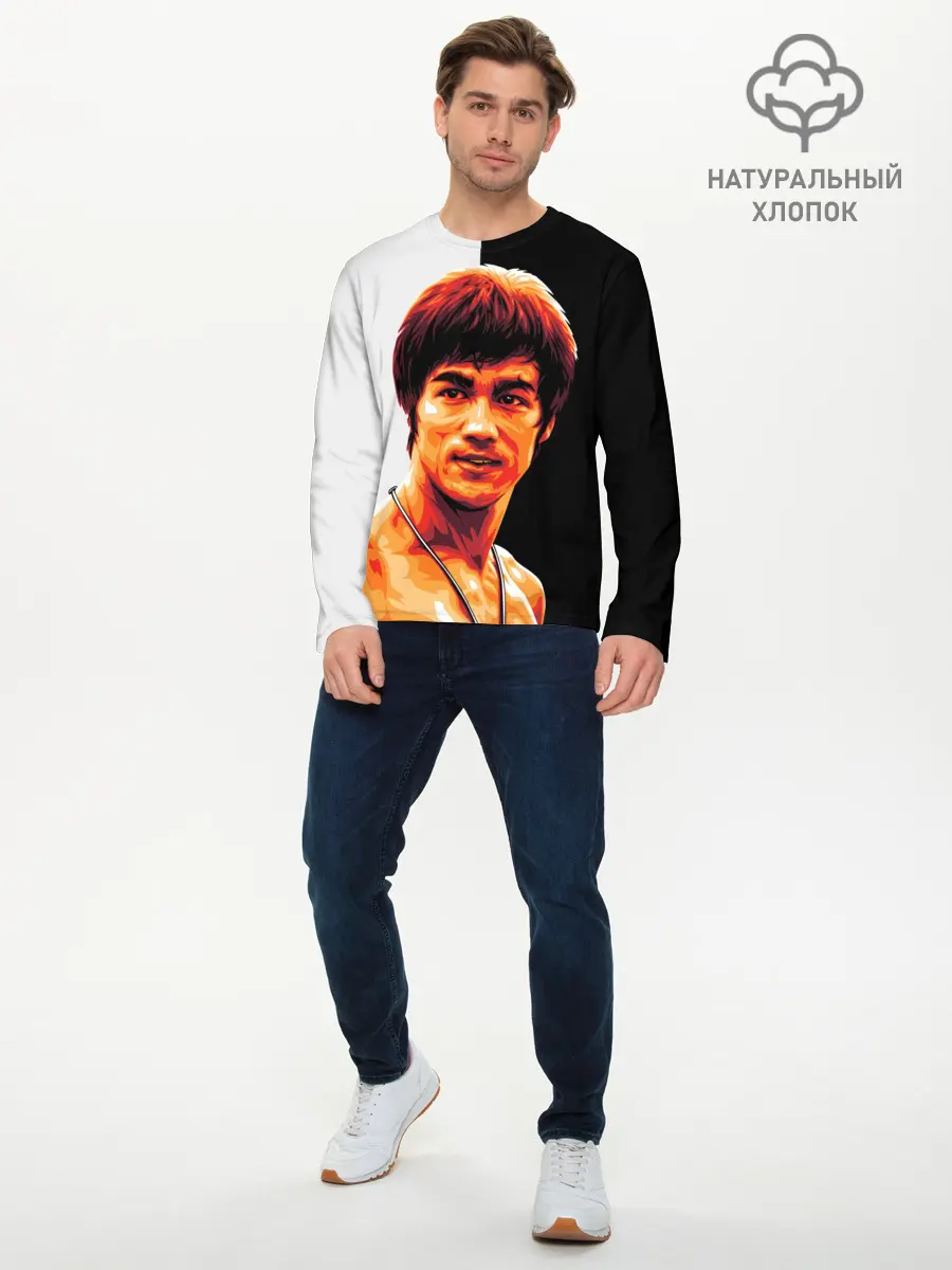Мужской лонгслив базовый / Bruce Jeet Kune Do (P007_P004ooo3008423, P004ooo3008423)