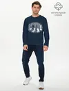 Мужской лонгслив базовый / Битлы на переходе (P007_P004ooo3009231, P004ooo3009231)