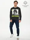 Мужской лонгслив базовый / Стильный Ленон (P007_P004ooo3009235, P004ooo3009235)
