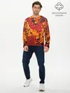 Мужской лонгслив базовый / Живопись коррозии металла (P007_P004ooo3008871, P004ooo3008871)
