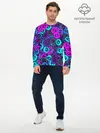Мужской лонгслив базовый / Неоновые снаперсы (P007_P004ooo3008897, P004ooo3008897)