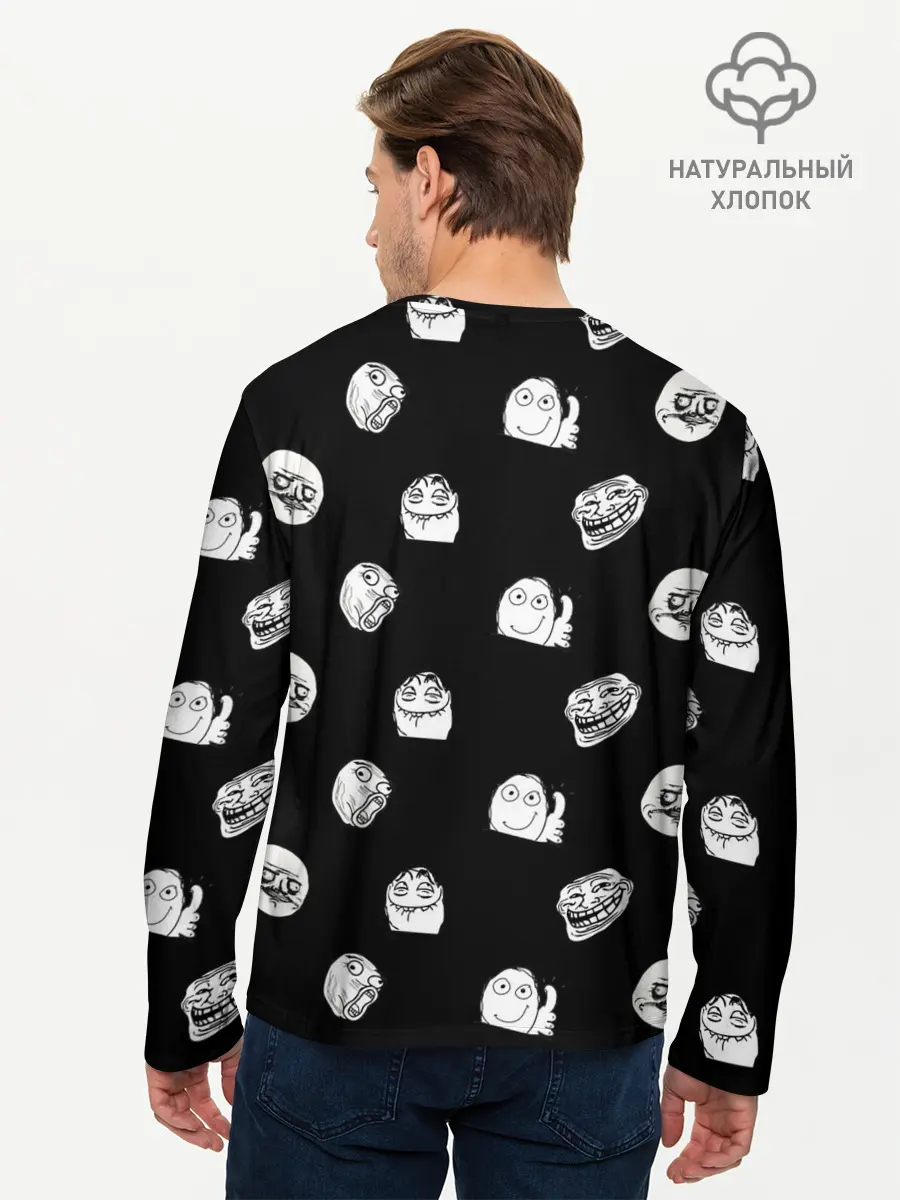 Мужской лонгслив базовый / Trollolo (P007_P004ooo3008923, P004ooo3008923)