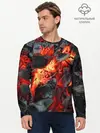 Мужской лонгслив базовый / Древесные угли (P007_P004ooo3009315, P004ooo3009315)