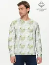 Мужской лонгслив базовый / Канарейки в клетках (P007_P004ooo3009777, P004ooo3009777)