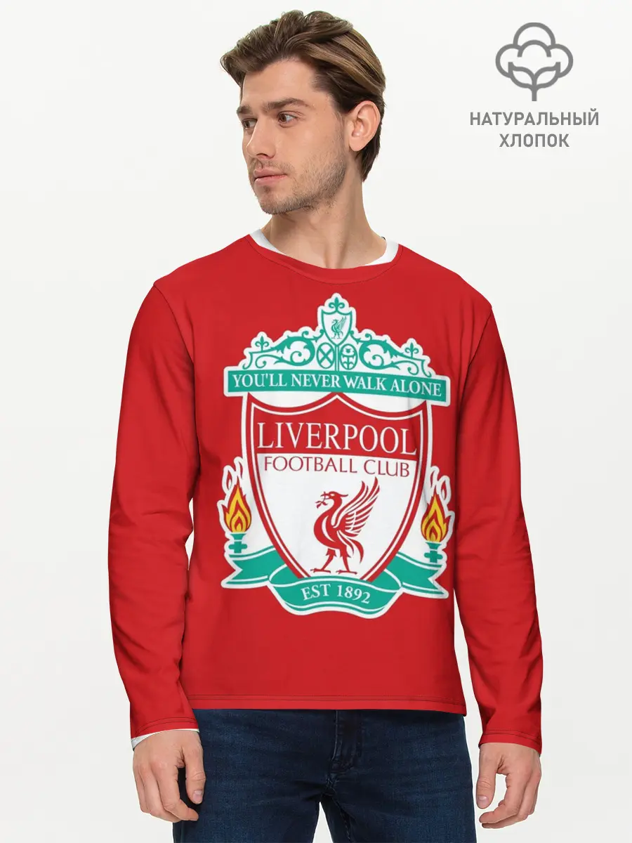Мужской лонгслив базовый / F.C. LIVERPOOL (P007_P004ooo3010427, P004ooo3010427)