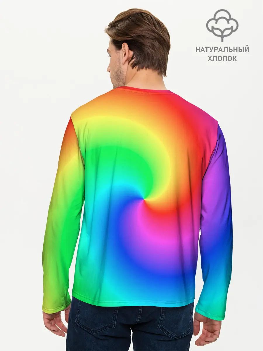 Мужской лонгслив базовый / Pepe rainbow (P007_P004ooo3010241, P004ooo3010241)