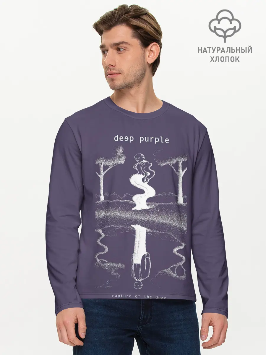 Мужской лонгслив базовый / Rapture of the Deep - Deep Purple (P007_P004ooo3010295, P004ooo3010295)