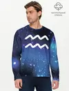 Мужской лонгслив базовый / Водолей / Aquarius, Знак зодиака (P007_P004ooo3010687, P004ooo3010687)