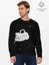 Мужской лонгслив базовый / Космонавт на облаке (P007_P004ooo3011489, P004ooo3011489)