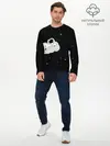 Мужской лонгслив базовый / Космонавт на облаке (P007_P004ooo3011489, P004ooo3011489)