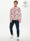 Мужской лонгслив базовый / Санта везёт подарки (P007_P004ooo3010907, P004ooo3010907)