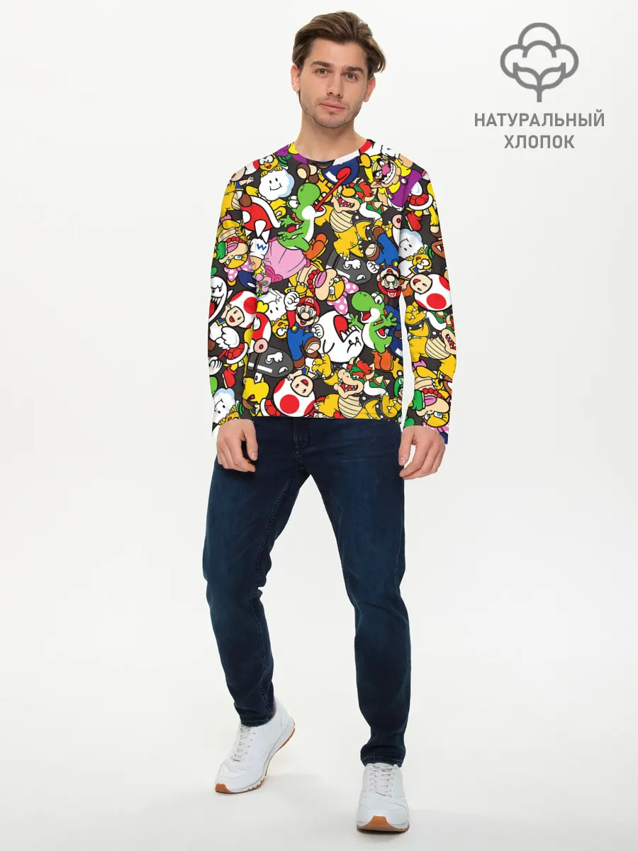 Мужской лонгслив базовый / Mrio ALLSTARS (P007_P004ooo3010953, P004ooo3010953)