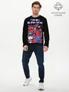 Мужской лонгслив базовый / Монстры на Хеллоуин (P007_P004ooo3011675, P004ooo3011675)