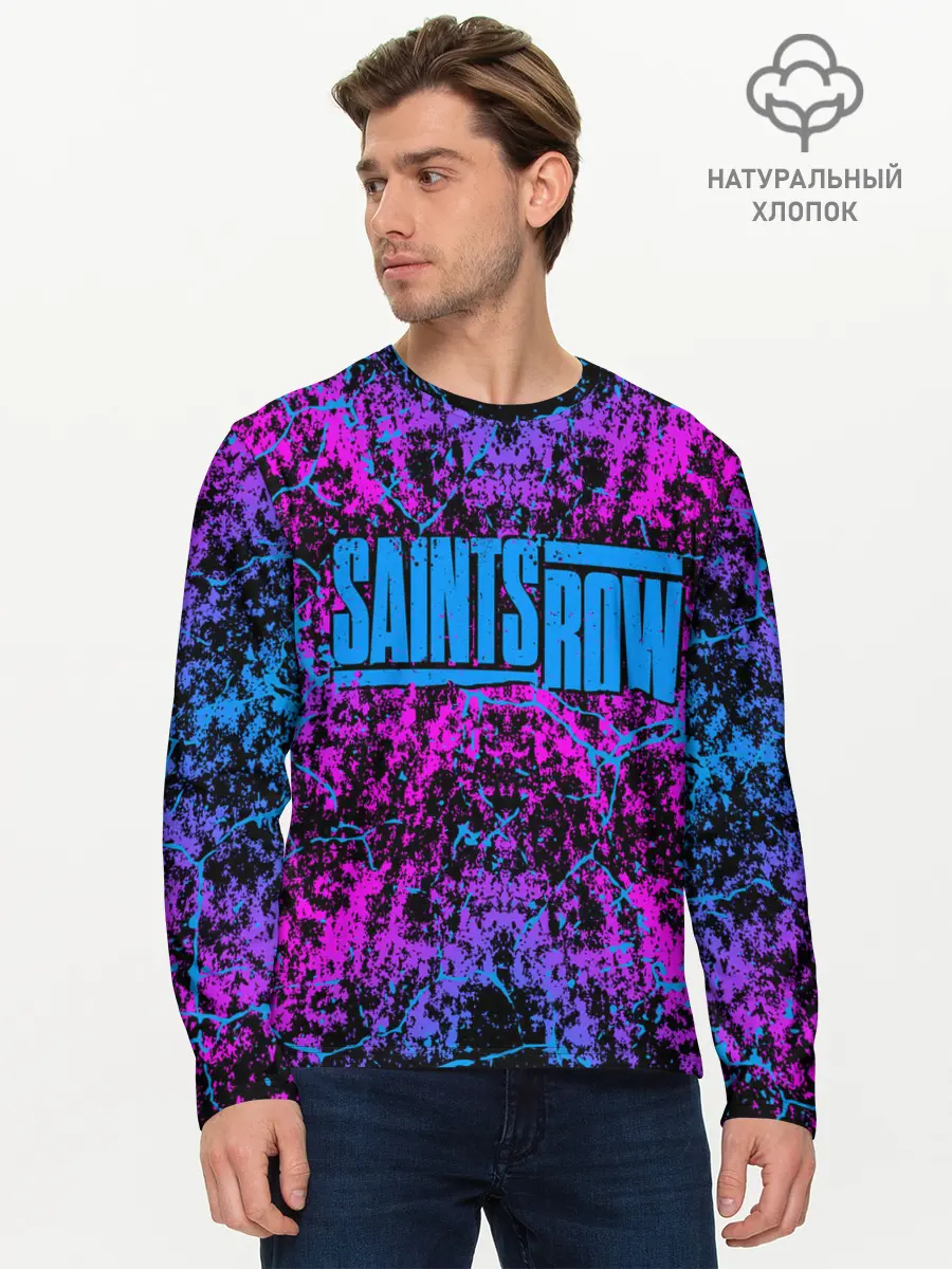 Мужской лонгслив базовый / Сайнтс Роу / Saints Row (P007_P004ooo3012223, P004ooo3012223)