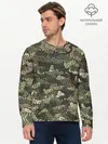 Мужской лонгслив базовый / Именной камуфляж Олег (P007_P004ooo3012225, P004ooo3012225)