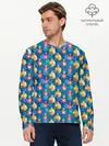 Мужской лонгслив базовый / Новогодние Украшения (P007_P004ooo3012325, P004ooo3012325)