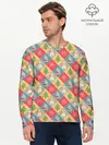 Мужской лонгслив базовый / Новогодние Праздники (P007_P004ooo3012317, P004ooo3012317)