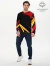 Мужской лонгслив базовый / Уникальные линии (P007_P004ooo3012989, P004ooo3012989)