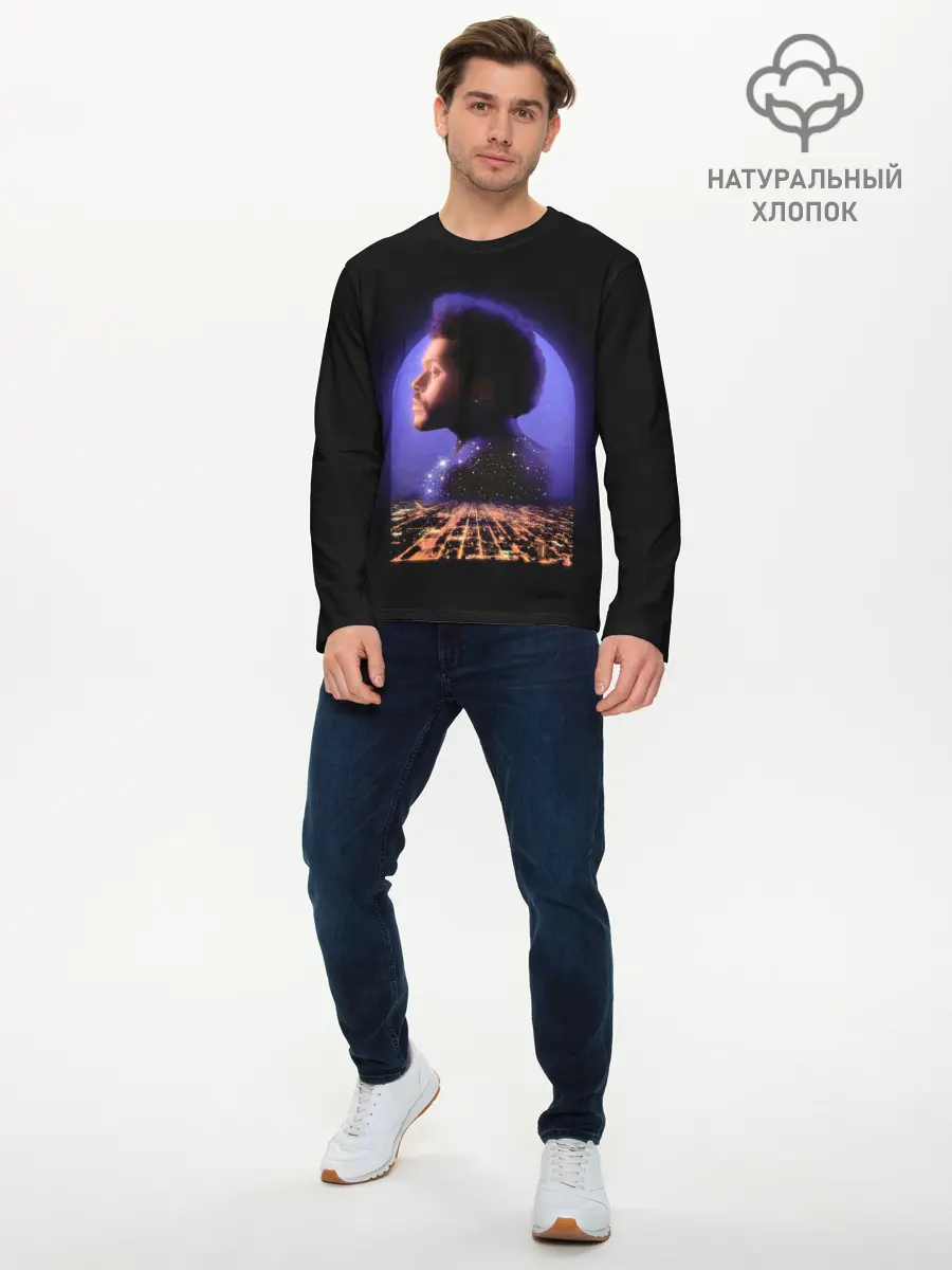 Мужской лонгслив базовый / Retro the weekend (P007_P004ooo3012635, P004ooo3012635)