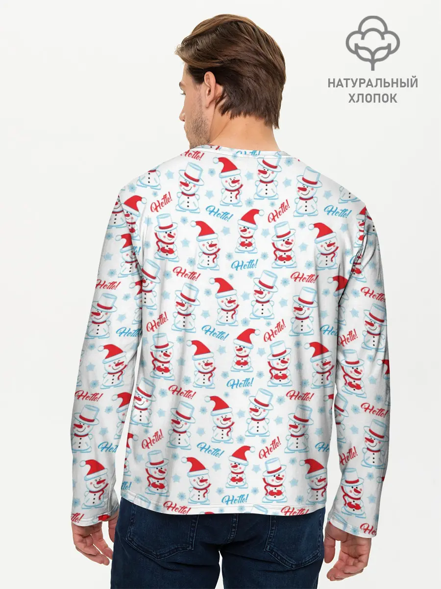 Мужской лонгслив базовый / Hello! (P007_P004ooo3013043, P004ooo3013043)