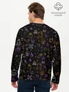 Мужской лонгслив базовый / ХЕЛЛОУИН ПАТТЕРН НЕОН / HALLOWEEN NEON (P007_P004ooo3013565, P004ooo3013565)