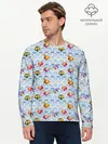 Мужской лонгслив базовый / Праздничные Игрушки (P007_P004ooo3013301, P004ooo3013301)