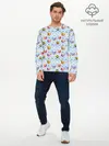 Мужской лонгслив базовый / Праздничные Игрушки (P007_P004ooo3013301, P004ooo3013301)