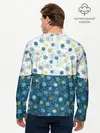 Мужской лонгслив базовый / Падают Снежинки (P007_P004ooo3013269, P004ooo3013269)