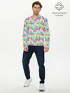 Мужской лонгслив базовый / Новогодние Игрушки и Подарки (P007_P004ooo3013295, P004ooo3013295)
