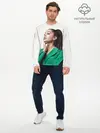 Мужской лонгслив базовый / Ариана в зелёном (P007_P004ooo3013907, P004ooo3013907)