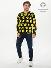 Мужской лонгслив базовый / ПИКАЧУ ПАТТЕРН / PIKA PIKACHU / (P007_P004ooo3013937, P004ooo3013937)