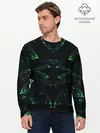 Мужской лонгслив базовый / Орнамент Майя (P007_P004ooo3013959, P004ooo3013959)