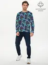 Мужской лонгслив базовый / неоновый панк (P007_P004ooo3013729, P004ooo3013729)