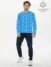 Мужской лонгслив базовый / Шишки-Ёлочки (P007_P004ooo3014353, P004ooo3014353)