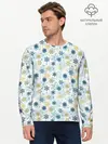 Мужской лонгслив базовый / Снежинки Кружатся (P007_P004ooo3014355, P004ooo3014355)