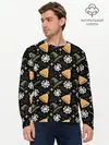 Мужской лонгслив базовый / Patern Halloween 11 (P007_P004ooo3014065, P004ooo3014065)