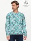 Мужской лонгслив базовый / Зимний Лесной Пейзаж (P007_P004ooo3014537, P004ooo3014537)