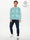 Мужской лонгслив базовый / Зимний Лесной Пейзаж (P007_P004ooo3014537, P004ooo3014537)