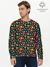Мужской лонгслив базовый / Новогодне-Рождественская Символика (P007_P004ooo3014517, P004ooo3014517)