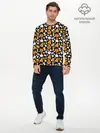 Мужской лонгслив базовый / Patern Halloween 23 (P007_P004ooo3014579, P004ooo3014579)