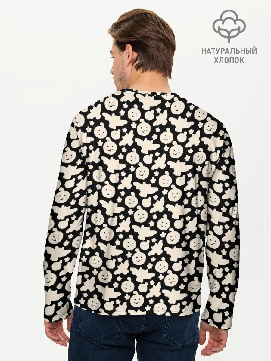 Мужской лонгслив базовый / Patern Halloween 24 (P007_P004ooo3014583, P004ooo3014583)