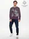 Мужской лонгслив базовый / Психоделический Эйбл (P007_P004ooo3014449, P004ooo3014449)