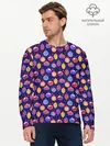 Мужской лонгслив базовый / Новогодние Ёлочные Украшения (P007_P004ooo3014515, P004ooo3014515)