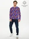 Мужской лонгслив базовый / Новогодние Ёлочные Украшения (P007_P004ooo3014515, P004ooo3014515)
