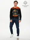 Мужской лонгслив базовый / ПУГАЛО ИЗ ТЫКВЫ | HALLOWEEN (P007_P004ooo3014631, P004ooo3014631)