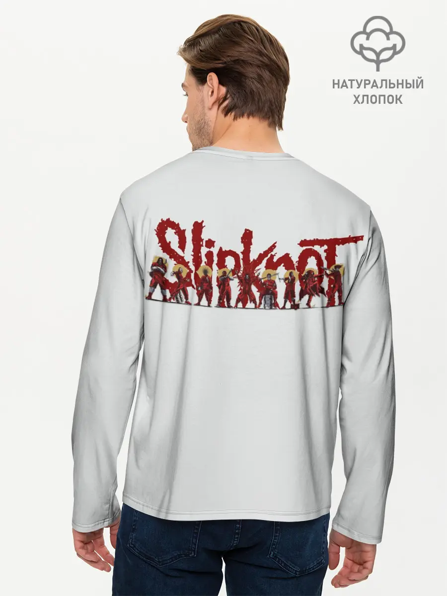 Мужской лонгслив базовый / SLIPKNOT | Jim Root (P007_P004ooo3014633, P004ooo3014633)