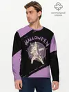 Мужской лонгслив базовый / Dab Unicorn Halloween (P007_P004ooo3014643, P004ooo3014643)