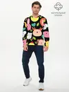 Мужской лонгслив базовый / Головы милых животных (P007_P004ooo3015079, P004ooo3015079)