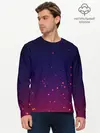 Мужской лонгслив базовый / Gradient background (P007_P004ooo3015157, P004ooo3015157)
